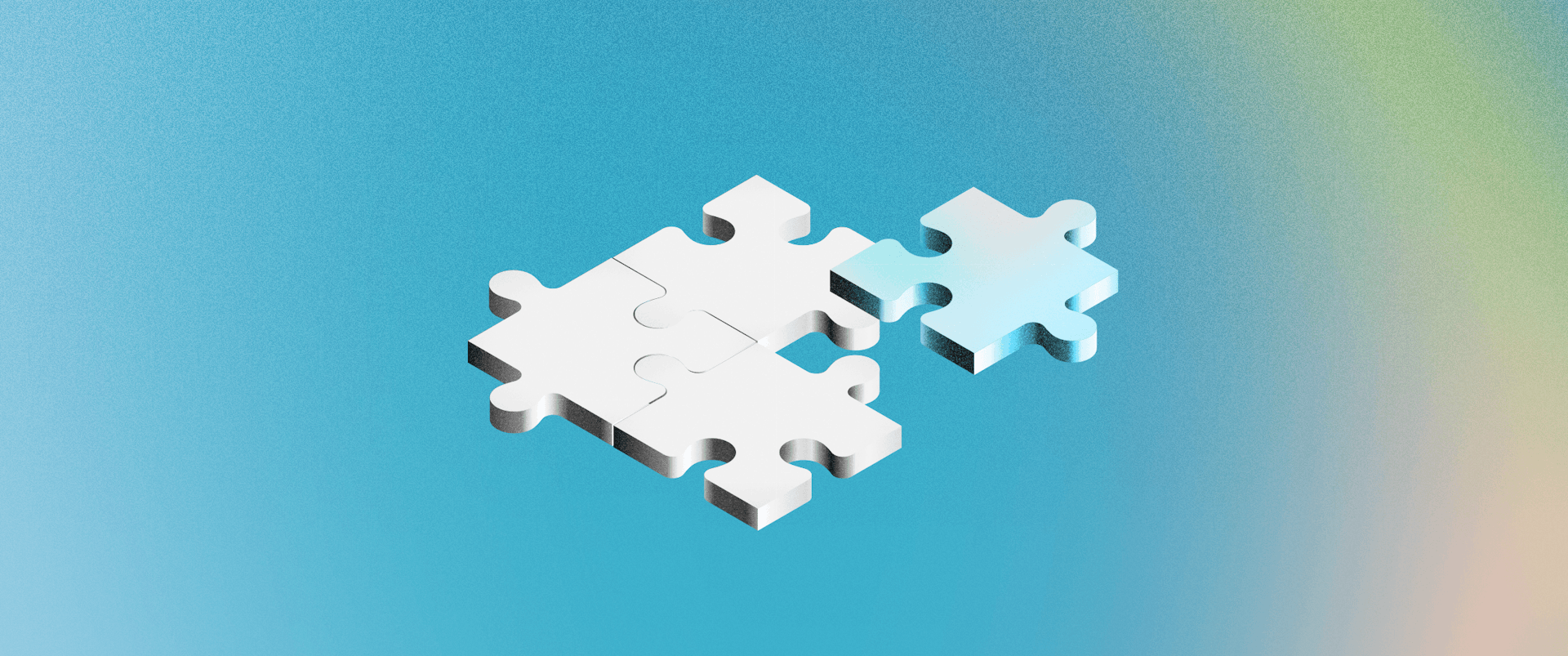 Image showing a jigsaw puzzle over a blue background.