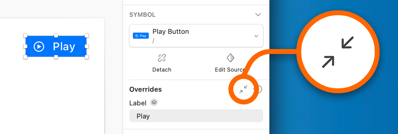 An image showing override